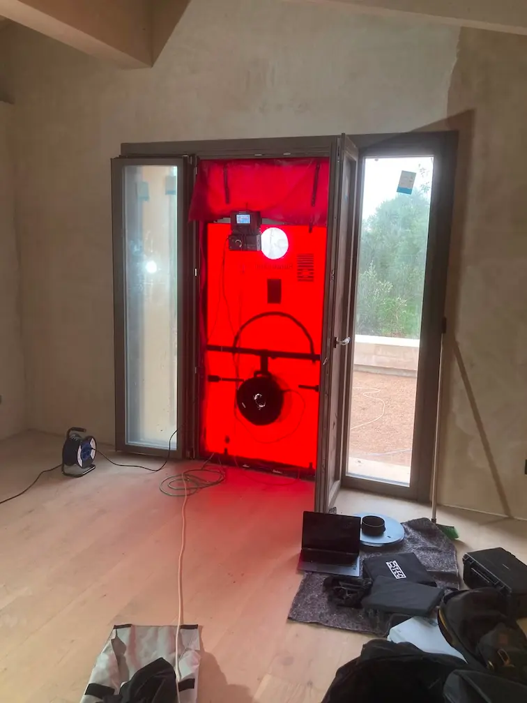 Trabajos en Servicio de Blower door